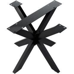 Patas de mesa Hardwick 85x85x71 cm, color negro industrial