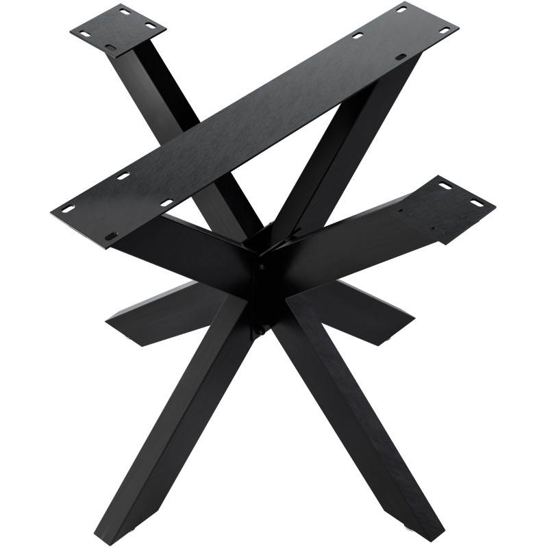 Patas de mesa Hardwick 85x85x71 cm, color negro industrial