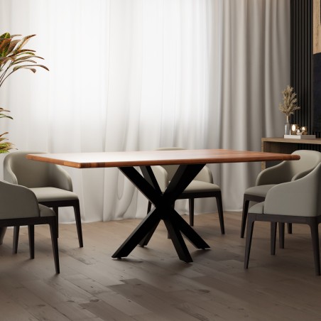 Patas de mesa Hardwick negras de 85x85x71 cm