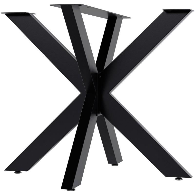 Patas de mesa Hardwick negras de 85x85x71 cm