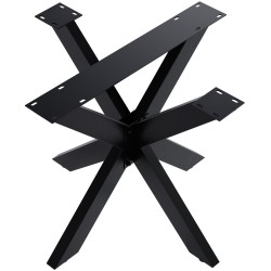 Patas de mesa Hardwick negras de 85x85x71 cm