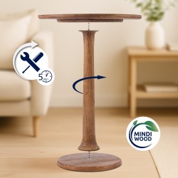 Mesa auxiliar marrón Farragut