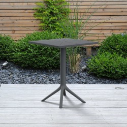 Mesa Nuvela 60x60 cm gris oscuro