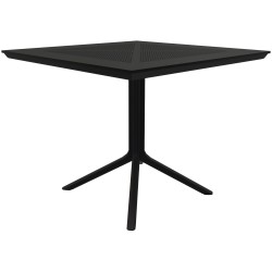 Mesa Lenval 80x80 cm negra