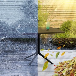 Mesa Lenval 80x80 cm negra