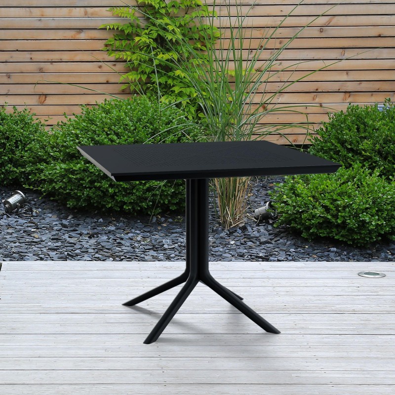 Mesa Lenval 80x80 cm negra