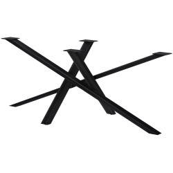 Patas de mesa Finney 180x80x72 negro antiguo