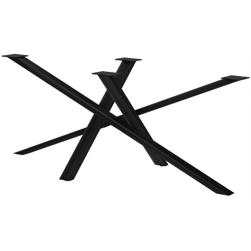 Patas de mesa Finney 180x80x72 negro antiguo