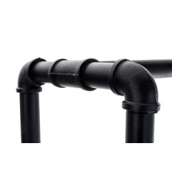 Soporte para leña 30x60x150 negro