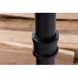 Soporte para leña 30x60x150 negro