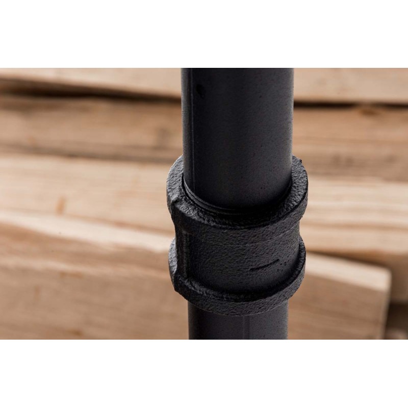 Soporte para leña 30x60x150 negro