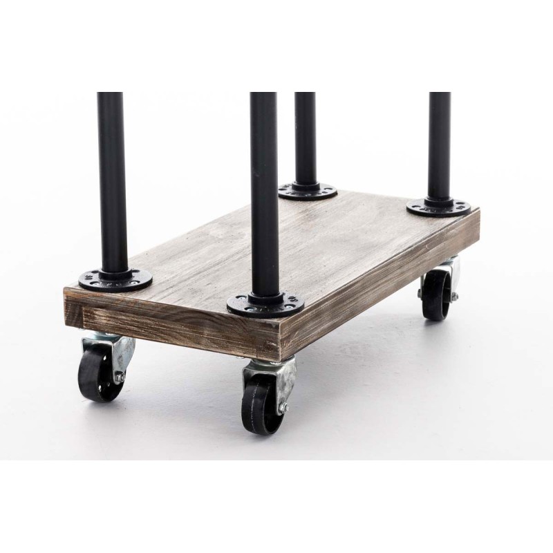 Soporte para leña 30x60x150 negro