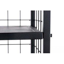 Soporte para leña Forrest 40x40x120 negro