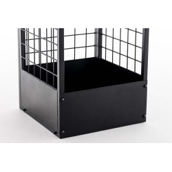 Soporte para leña Forrest 40x40x120 negro