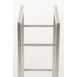 Estante para leña Keri de acero inoxidable de 25x60x150