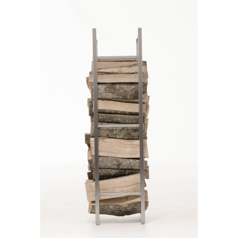 Estante para leña Keri de acero inoxidable de 25x60x100