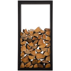 Leñero Irving 40x50x100 negro mate