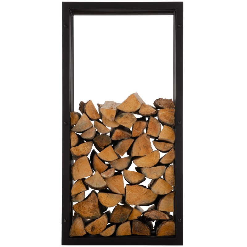 Leñero Irving 40x50x100 negro mate