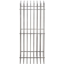 Estante para leña Irving de acero inoxidable de 40x50x100