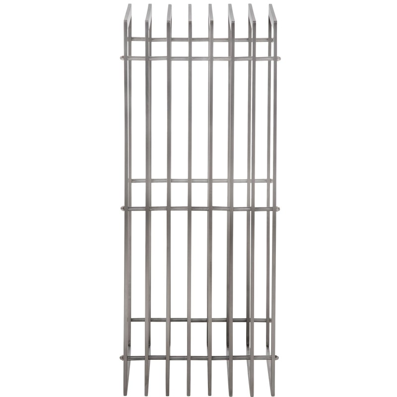 Estante para leña Irving de acero inoxidable de 40x50x100