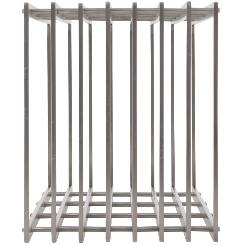 Estante para leña Irving de acero inoxidable de 40x50x100