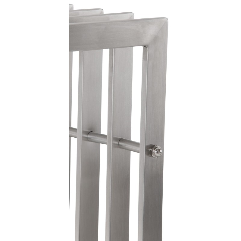 Estante para leña Irving de acero inoxidable de 40x50x100