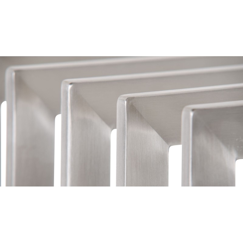 Estante para leña Irving de acero inoxidable de 40x50x100