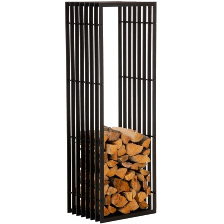 Soporte para leña Irving 40x50x150 negro mate