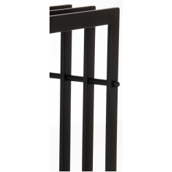 Soporte para leña Irving 40x50x150 negro mate