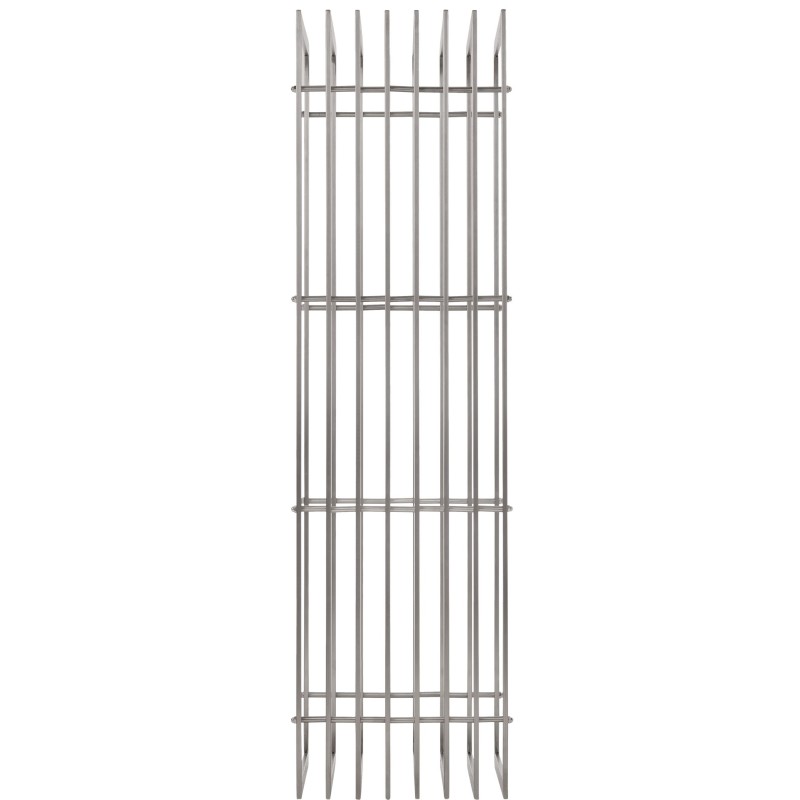 Estante para leña Irving de acero inoxidable de 40x50x150