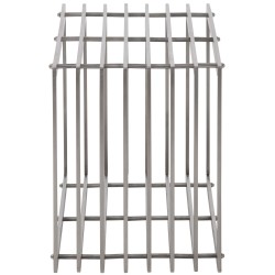 Estante para leña Irving de acero inoxidable de 40x50x150