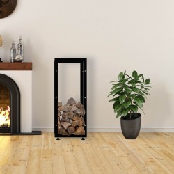 Soporte para leña Keri V2 25x40x100 negro