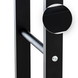 Soporte para leña Keri V2 25x80x100 negro