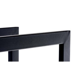 Soporte para leña Keri V3 25x60x100 negro