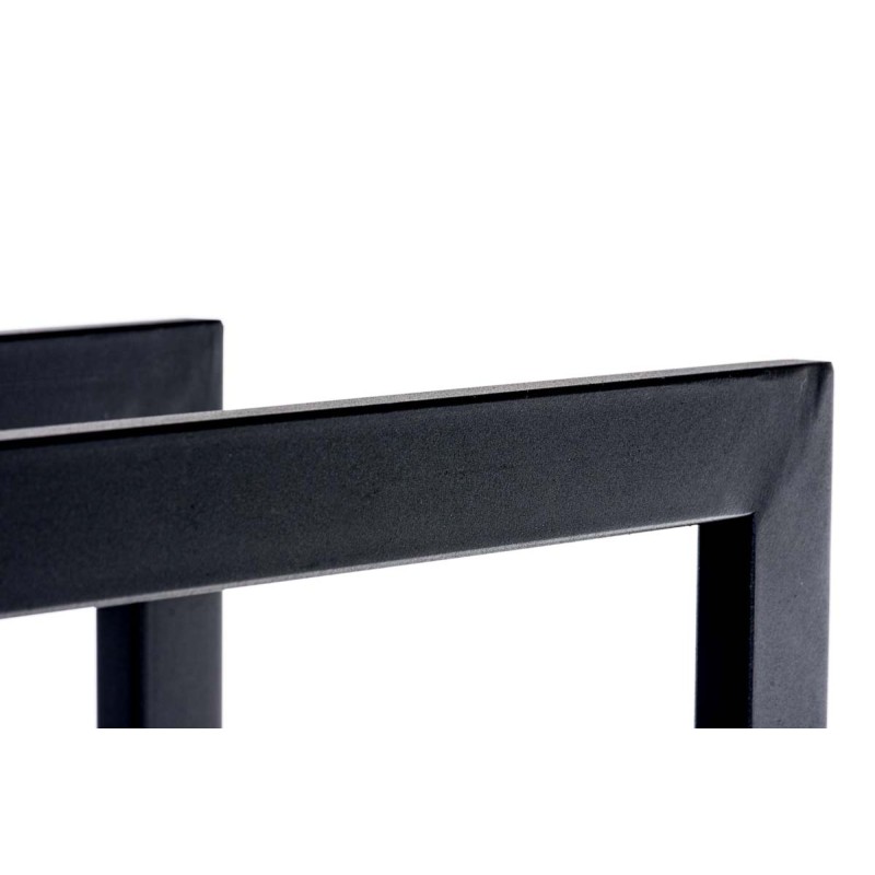 Soporte para leña Keri V3 25x60x100 negro