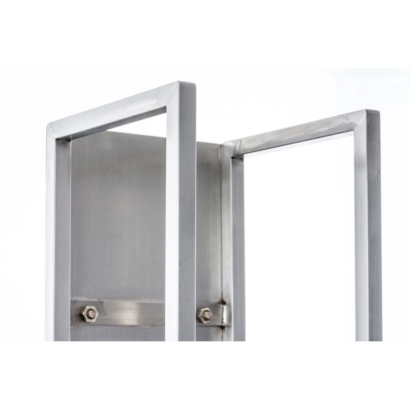 Soporte para leña Spark 100 de acero inoxidable