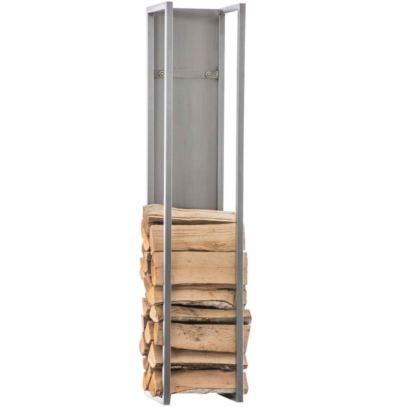 Soporte para leña Spark 120 de acero inoxidable