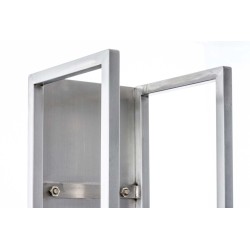 Soporte para leña Spark 120 de acero inoxidable