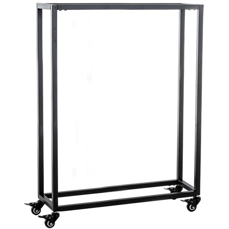 Soporte para leña Hetta 25x60x100 cm negro