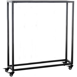 Soporte para leña Hetta 25x80x100 cm negro