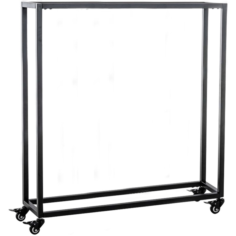 Soporte para leña Hetta 25x80x100 cm negro