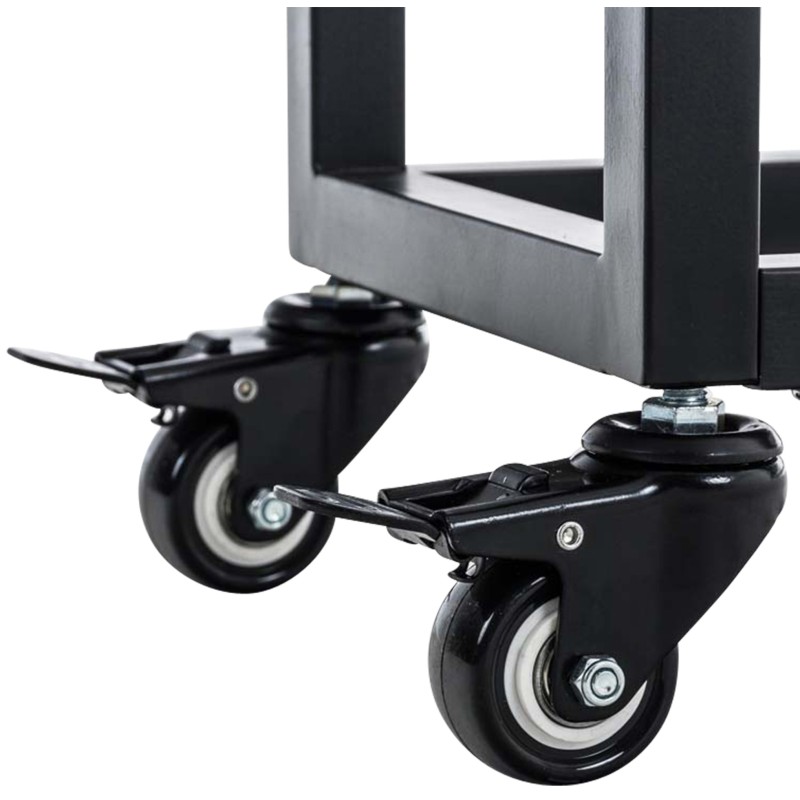 Soporte para leña Hetta 25x80x150 cm negro