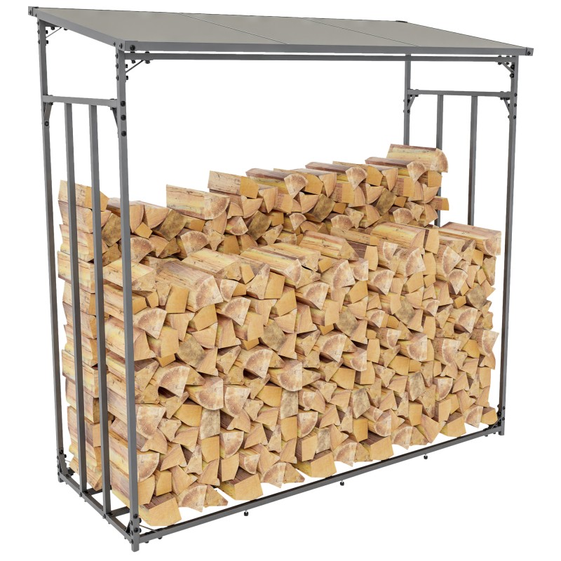 Leñero Ruston XL de aluminio, antracita