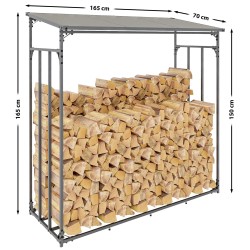 Leñero Ruston XL de aluminio, antracita