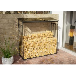 Almacén de leña Ruston XXL de aluminio, antracita