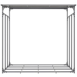 Leñero Ruston XL de aluminio antracita con funda