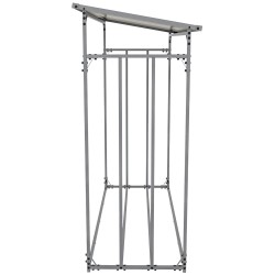 Leñero Ruston XL de aluminio antracita con funda