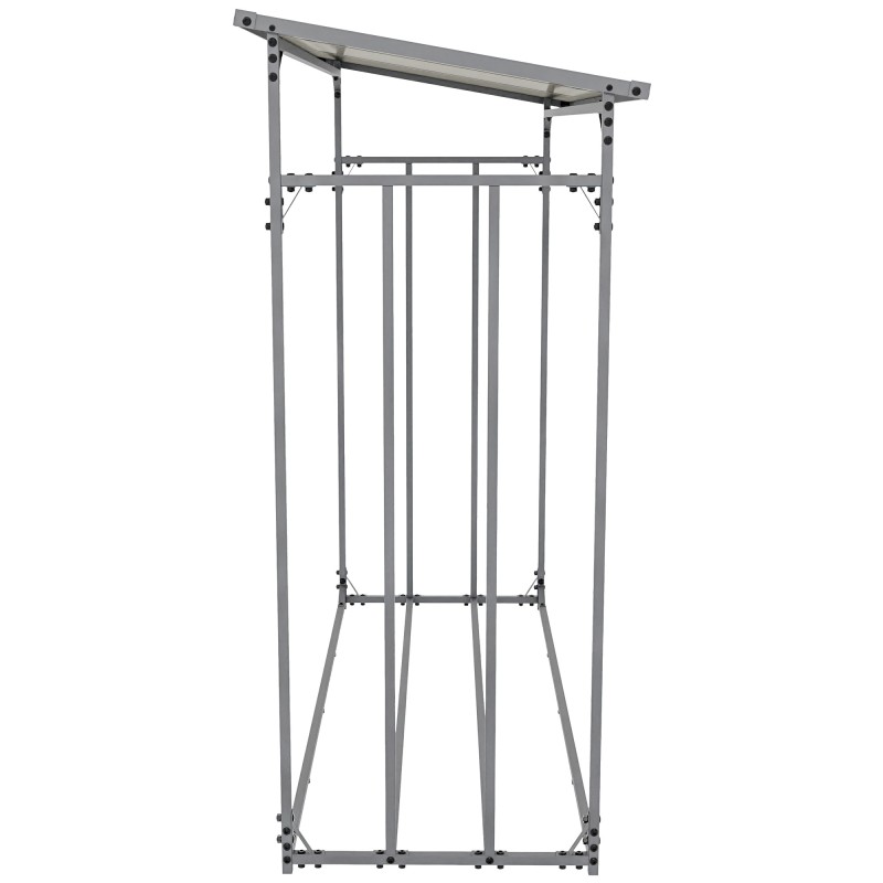 Leñero Ruston XL de aluminio antracita con funda