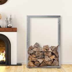 Leñero Keri V2, 25 x 80 x 125 cm, acero inoxidable