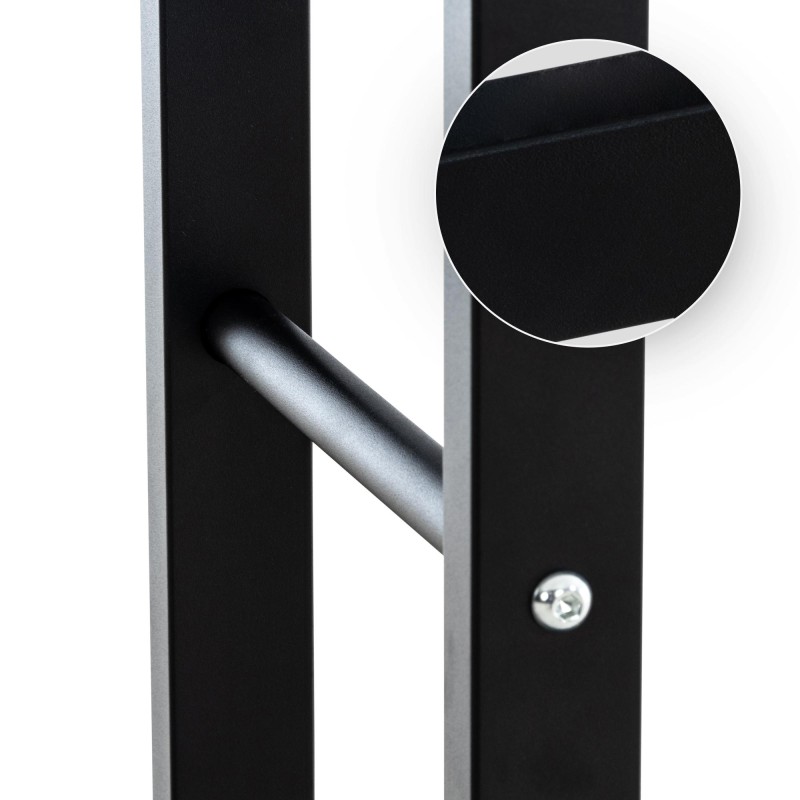 Soporte para leña Keri V2 25x125x150 cm negro